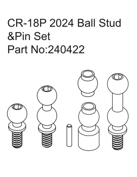 CR-18P 2024 Ball Stud & Pin Set