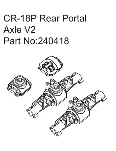 CR-18P Rear Portal Axle V2