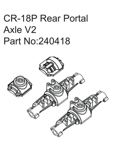 CR-18P Rear Portal Axle V2