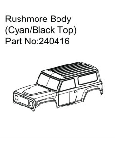 Rushmore Body (Cyan-Black)