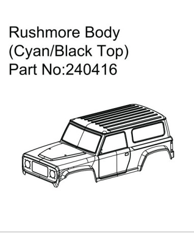 Rushmore Body (Cyan-Black)