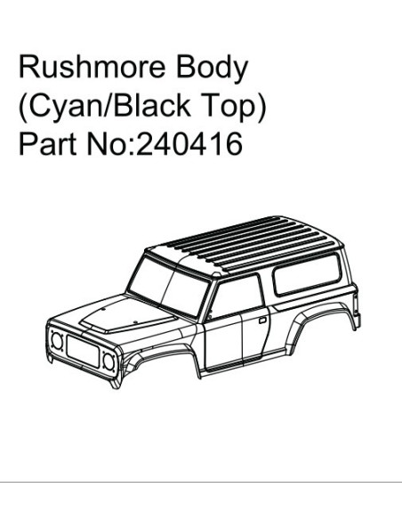 Rushmore Body (Cyan-Black)