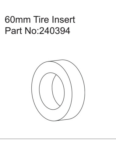 1.2"" 60mm Tire Insert