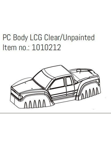 PC Body LCG Clear-Unpainted - GOAT
