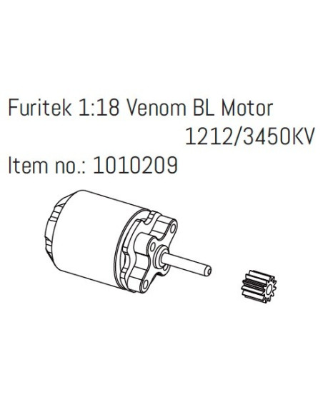 Furitek 1:18 Venom BL Motor 1212-3450KV