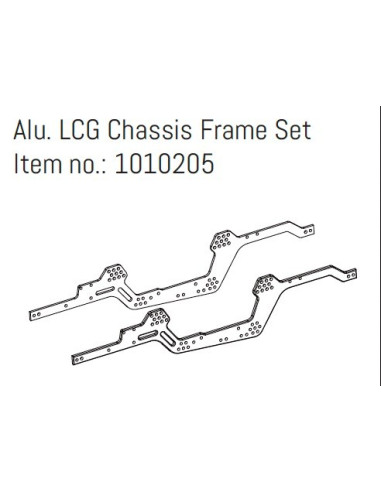 Alu. LCG Chassis Frame Set - GOAT