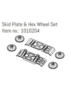Skid Plate & Hex Wheel Set...