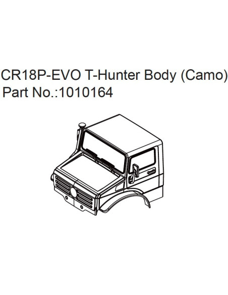 T-Hunter PC Body (camo) - EVO 1:18