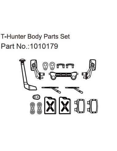 Body Part Set T-Hunter - EVO 1:18