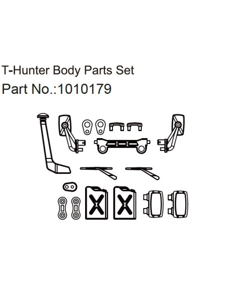 Body Part Set T-Hunter - EVO 1:18