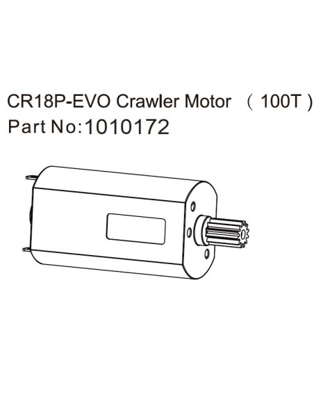 130 Crawler Motor (100T) - EVO 1:18