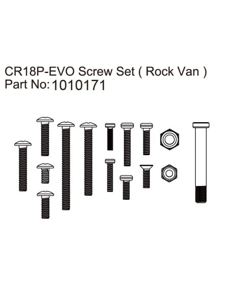 Screw Set Rock Van - EVO 1:18