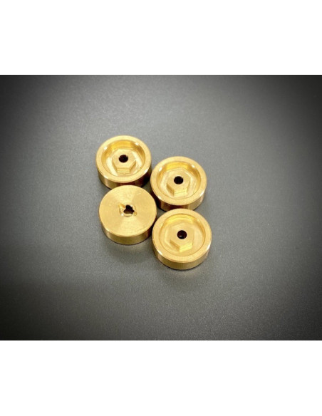 Optional Brass Wheel Hex Hubs 11g - PRO Crawler (4)