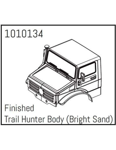 T-Hunter PC Body Set (bright sand) - PRO Crawler 1:18