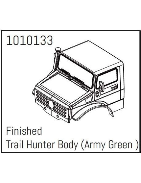 T-Hunter PC Body Set (army green) - PRO Crawler 1:18