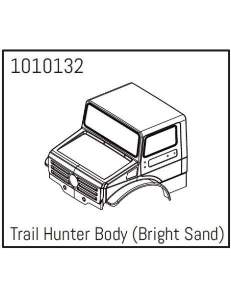 T-Hunter PC Body (bright sand) - PRO Crawler 1:18