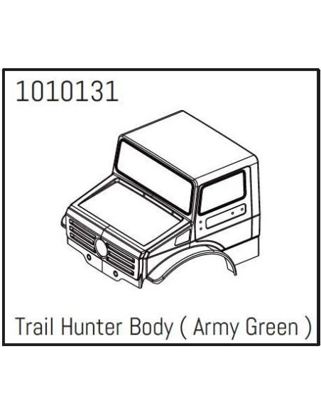 T-Hunter PC Body (army-green) - PRO Crawler 1:18