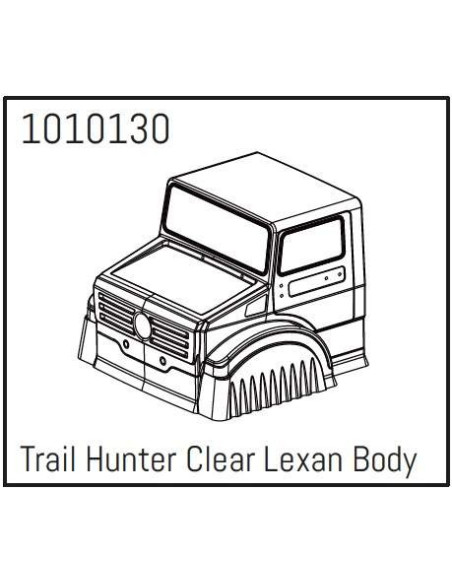 T-Hunter PC Body (unpainted) - PRO Crawler 1:18