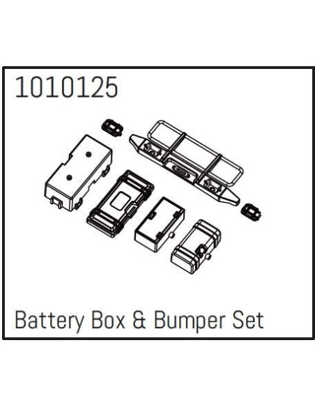 T-Hunter Battery Box & Bumper Set - PRO Crawler 1:18