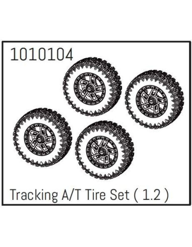 1.2" Tracking A-T Wheel Set - PRO Crawler 1:18 (4)