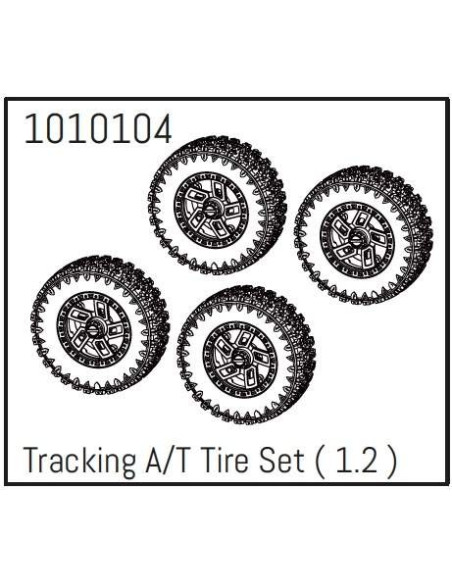 1.2" Tracking A-T Wheel Set - PRO Crawler 1:18 (4)