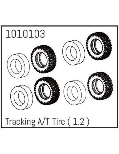 1.2" Tracking A-T Tire - PRO Crawler 1:18 (4)