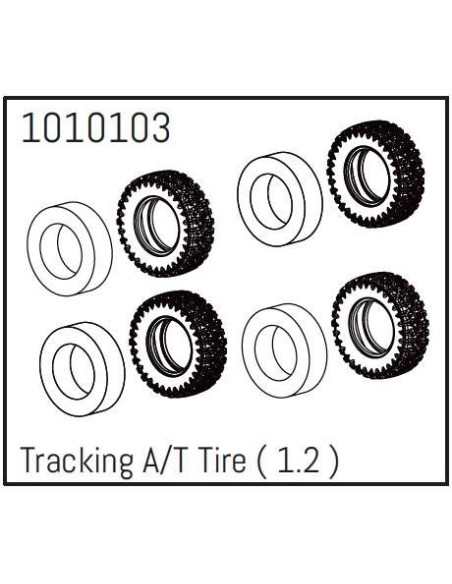 1.2" Tracking A-T Tire - PRO Crawler 1:18 (4)
