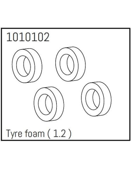 1.2" Tyre Foam - PRO Crawler 1:18 (4)