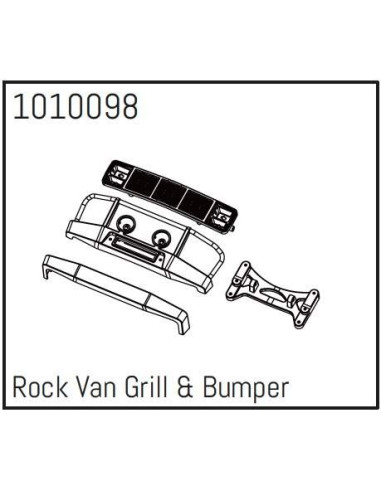 Rock Van Grill & Bumper - PRO Crawler 1:18