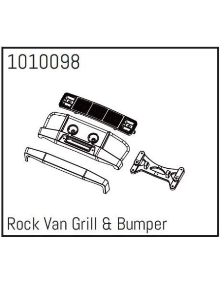 Rock Van Grill & Bumper - PRO Crawler 1:18
