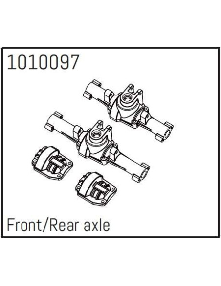 Front-Rear Axle Set - PRO Crawler 1:18