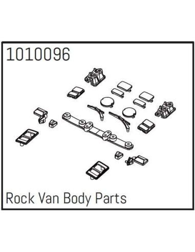 Rock Van Body Parts - PRO Crawler 1:18