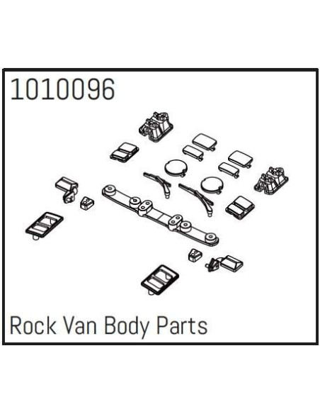 Rock Van Body Parts - PRO Crawler 1:18