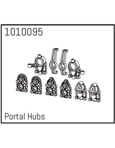 Portal Hub Set - PRO Crawler 1:18