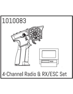 4-Channel Radio & RX-ESC Set