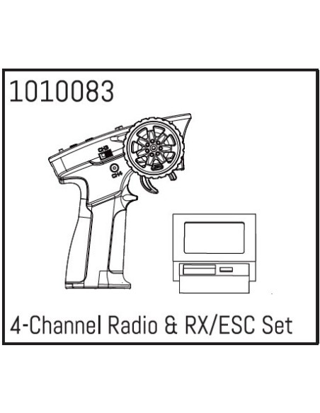 4-Channel Radio & RX-ESC Set