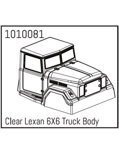 Clear Lexan 6X6 Truck Body