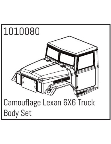 Camouflage Lexan 6X6 Truck Body Set
