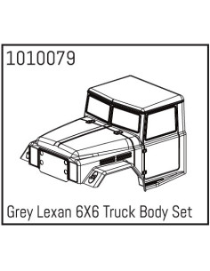 Grey Lexan 6X6 Truck Body Set