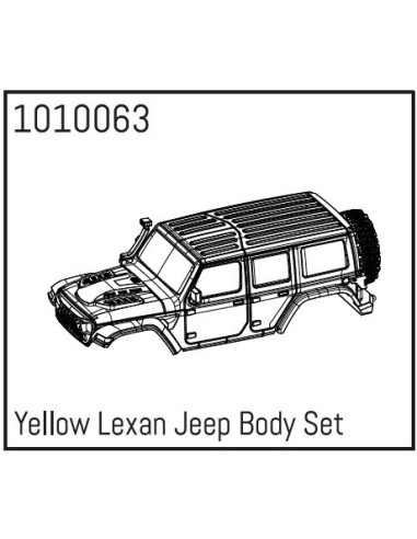 Yellow Lexan Wrangler Body Set