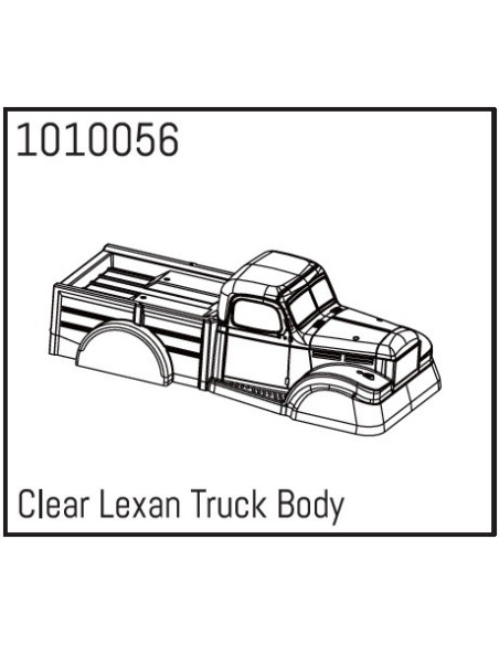 Power Wagon PC Body (unpainted) - PRO-EVO 1:18