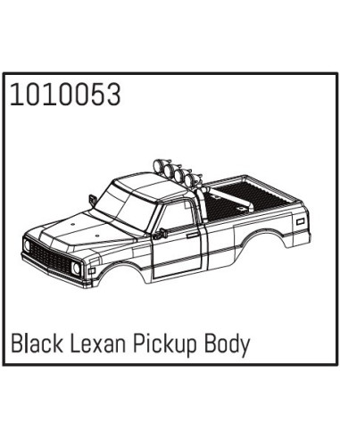 Black Lexan Pickup Body