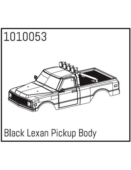 Black Lexan Pickup Body