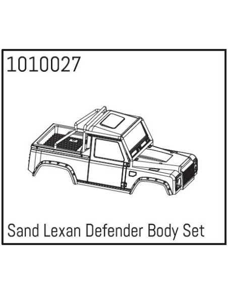 Sand Lexan Defender Body Set