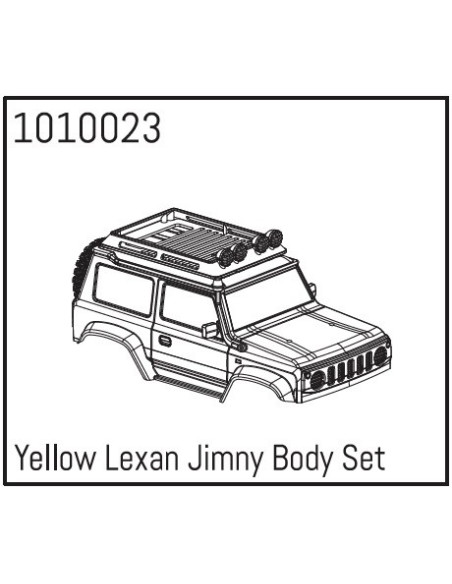 Yellow Lexan Jimny Body Set