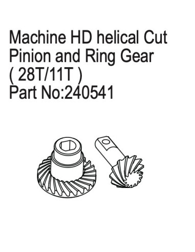 Machined HD Helical Cut Pinion and Ring Gear...