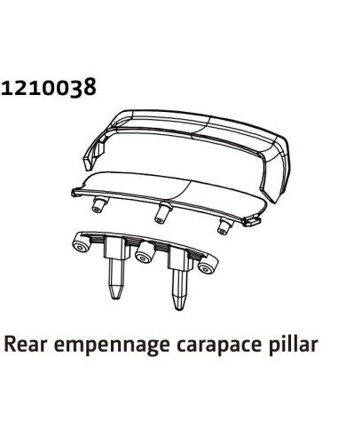 Rear Wing & Body Mount - Rally