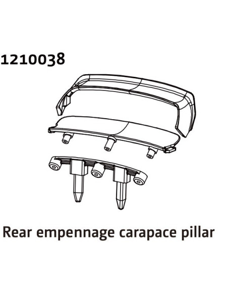 Rear Wing & Body Mount - Rally