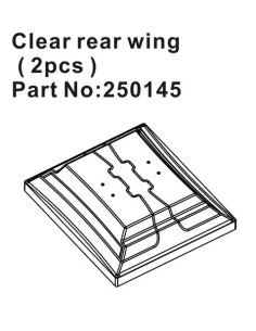 Clear rear wing (2)