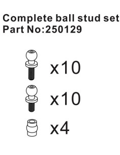 Complete Ball Stud Set